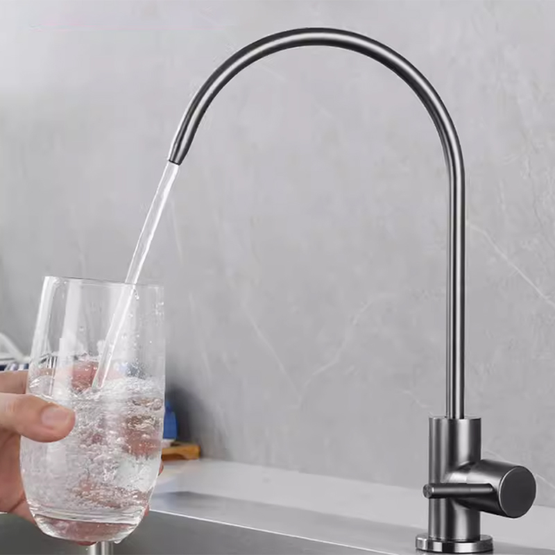 SUS304 stainless steel straight drink single cold faucet kitchen pure water purifier (3).jpg